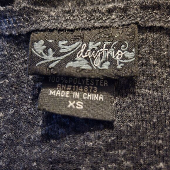 VTG Daytrip XS Long Sleeve Linen Blend Knit Sequined Whimsigoth Y2K 90'S - Picture 5 of 8